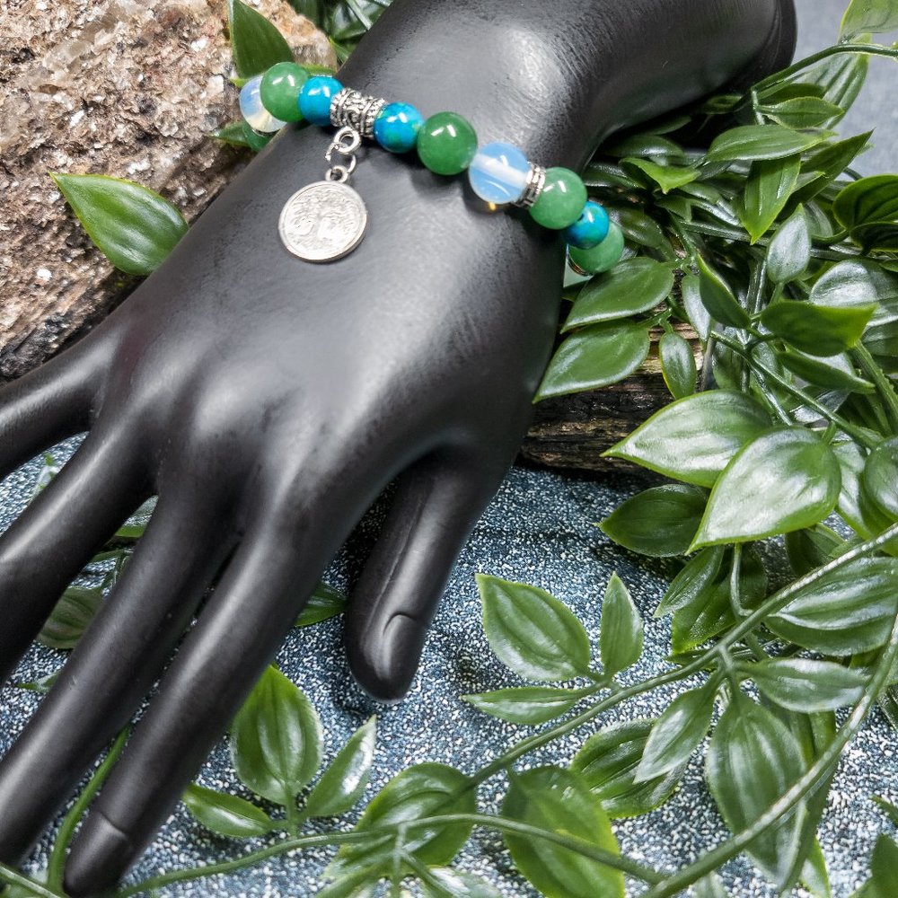 Aventurine and Opalite Bracelet by Ulara Moon - Picture 3 of 7